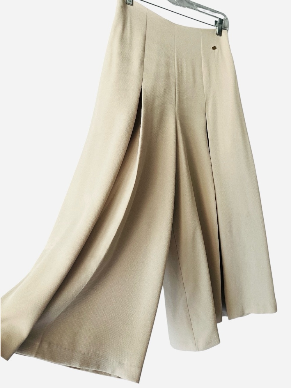 Mu:i Japan Cream Light Beige Wide Leg Culottes M